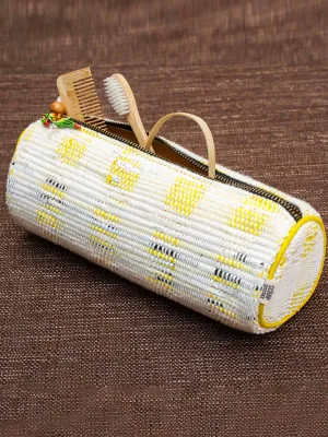 Upcycled Multipurpose Zip Pouch Yellow