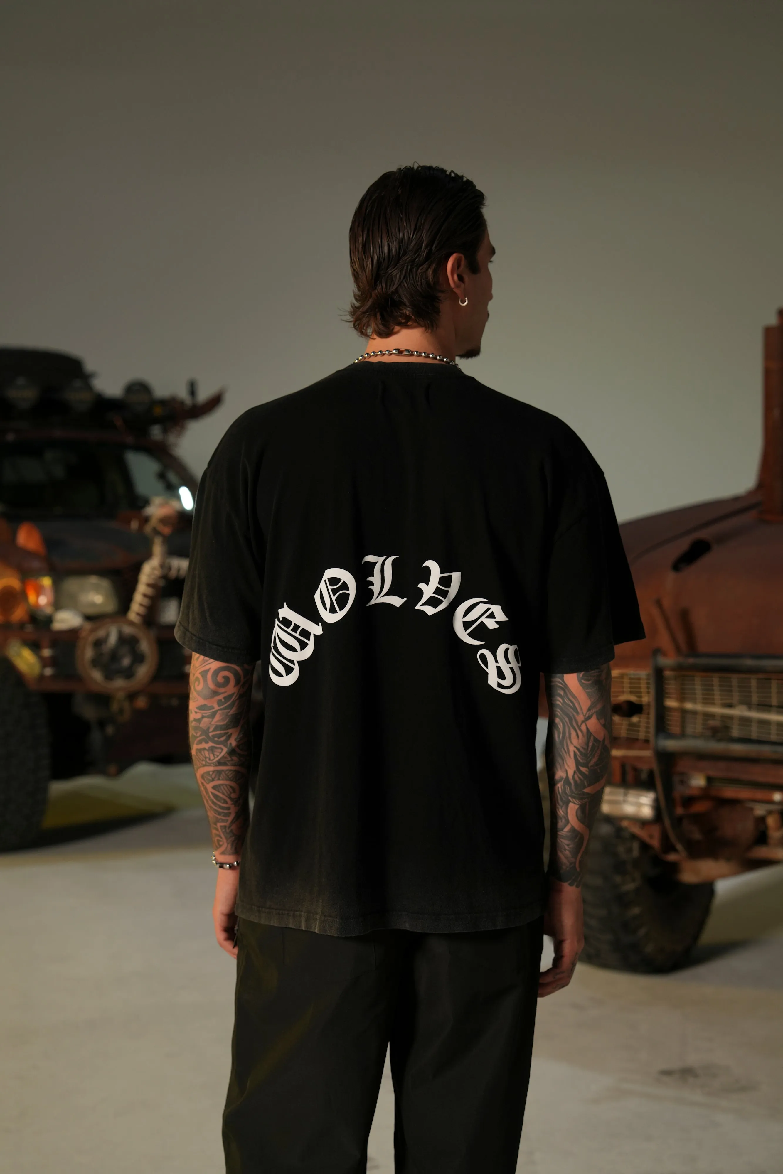 Victory Or Valhalla "Premium" Oversized Tee in Black