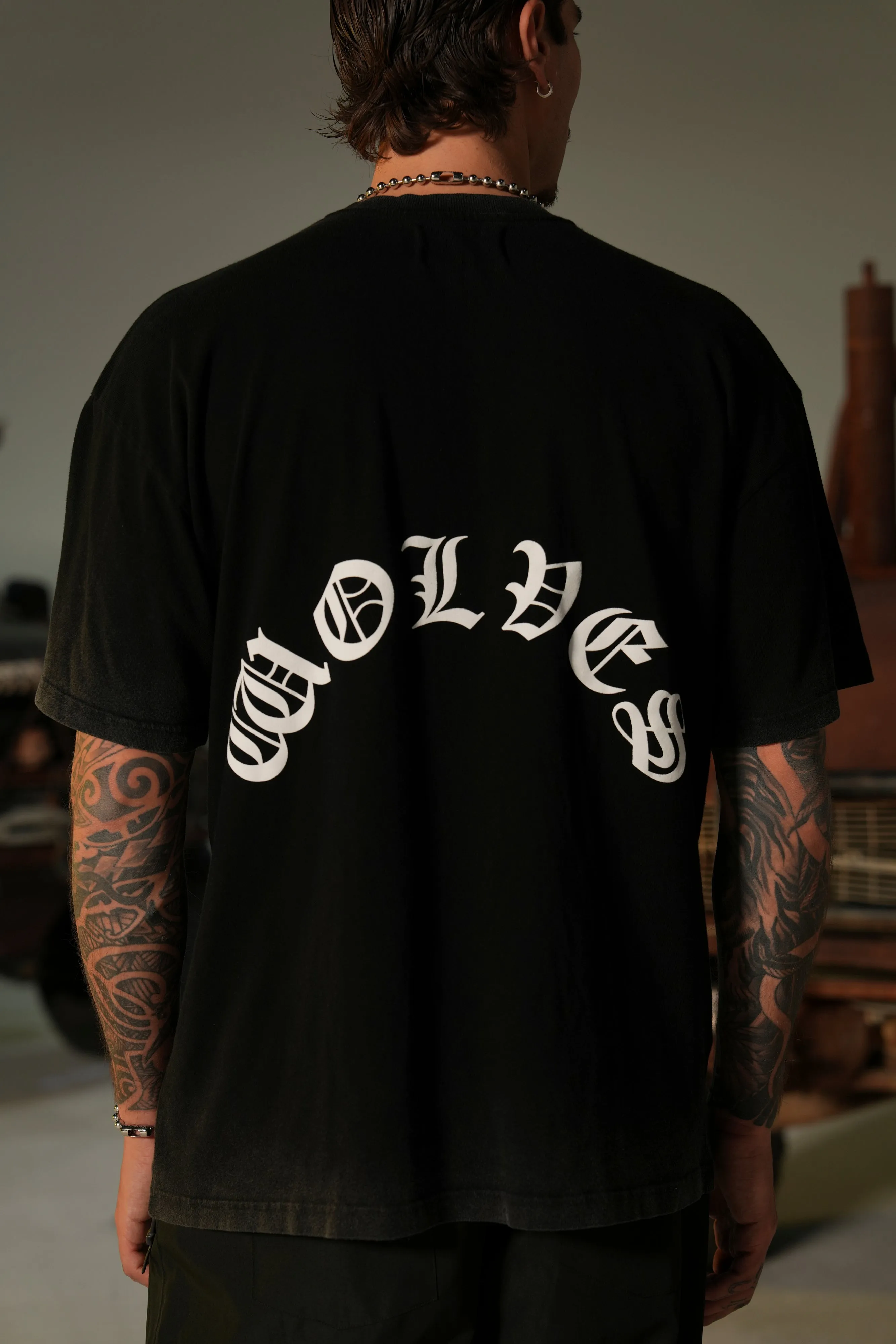 Victory Or Valhalla "Premium" Oversized Tee in Black