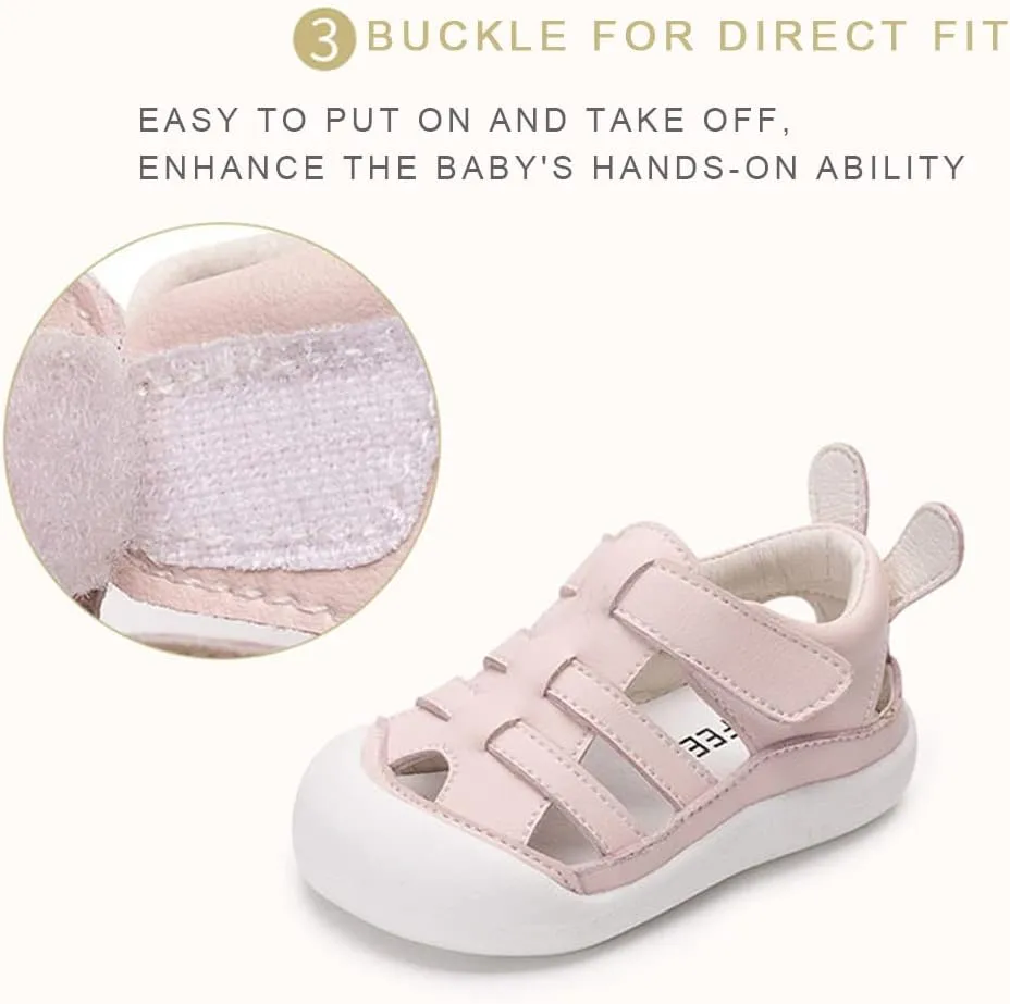 weilonghyw Kids Sandals Unisex Closed-Toes Summer Sandals Toddler For Beach Pool Outdoor