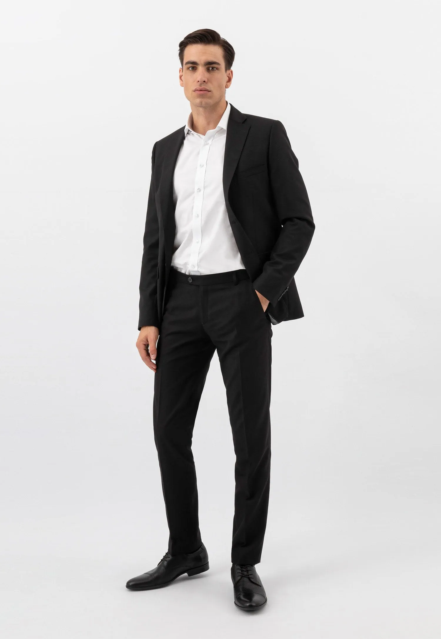 Wojas Black Embossed Dress Shoes | 1014051