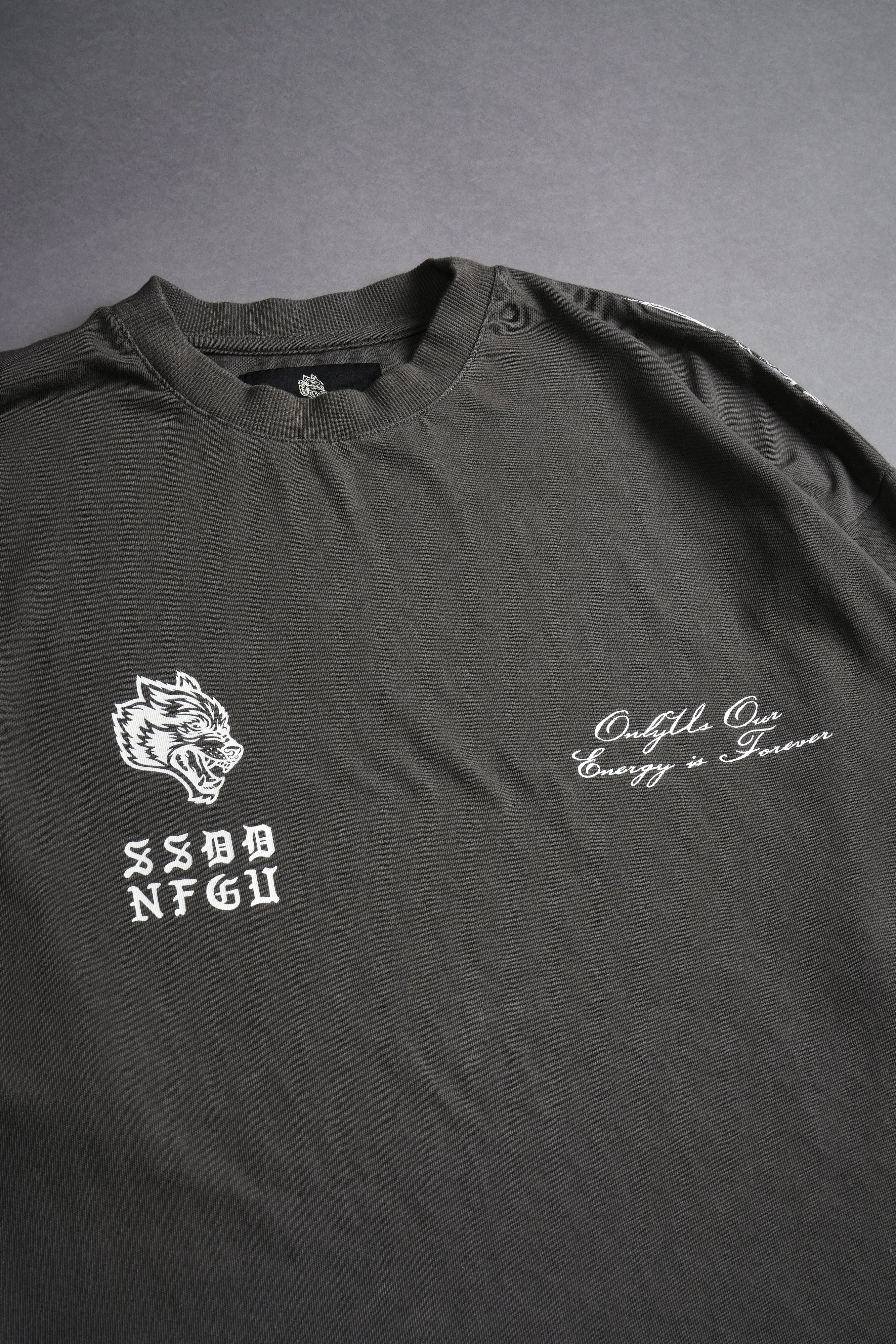 Wolf Iron V2 "Premium" Oversized Tee in Wolf Gray