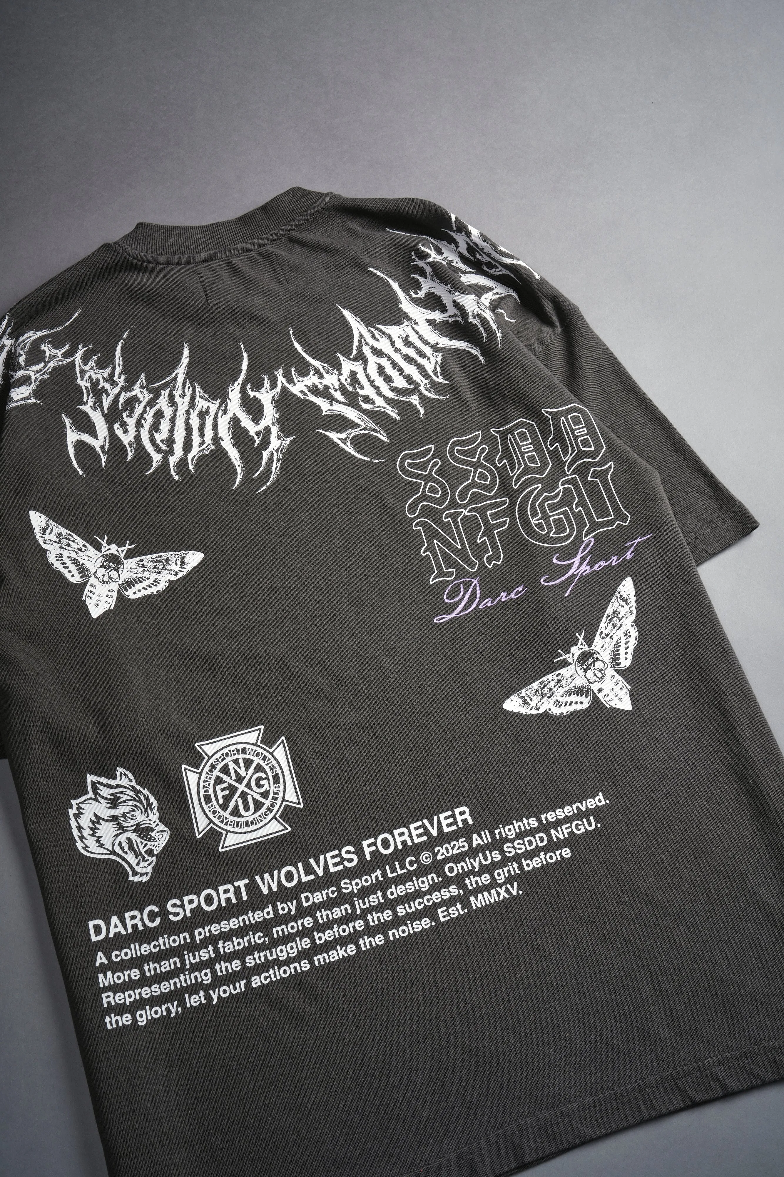 Wolf Iron V2 "Premium" Oversized Tee in Wolf Gray