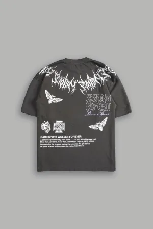 Wolf Iron V2 "Premium" Oversized Tee in Wolf Gray