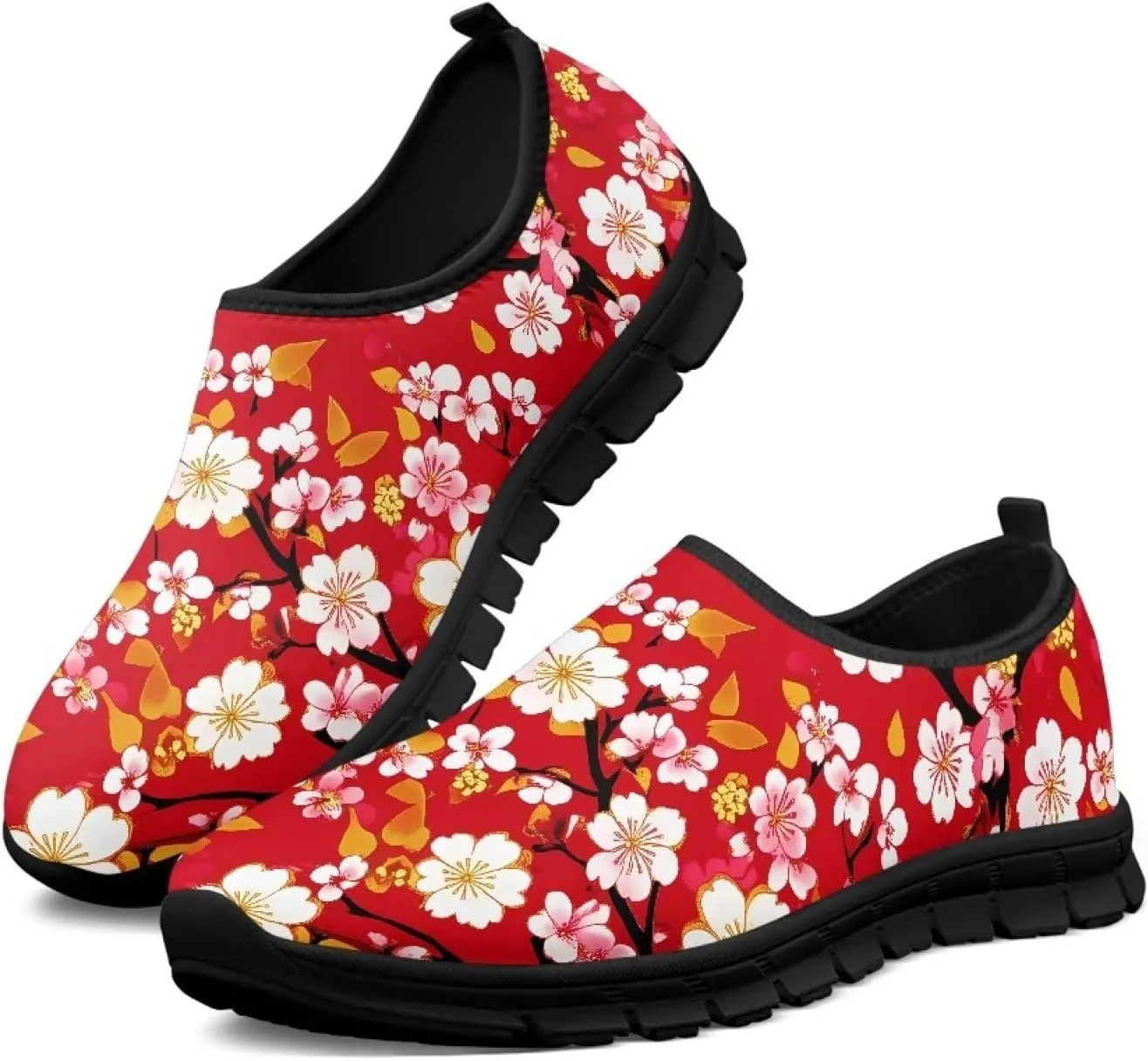 Women Casual Shoes Non-Slip Sports Sneaker Lightweight Athletic Shoe Slip On Loafers for Walking Running US5.5-11.5