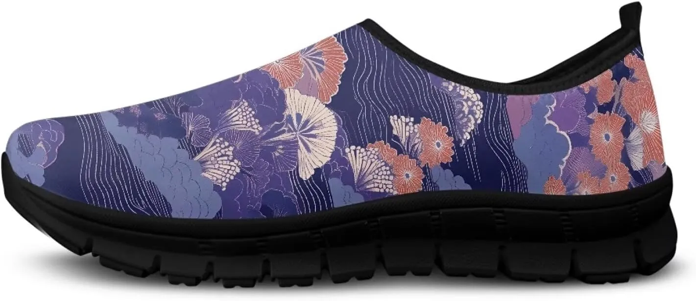 Women Casual Shoes Non-Slip Sports Sneaker Lightweight Athletic Shoe Slip On Loafers for Walking Running US5.5-11.5