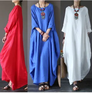 Women Daytime Casual Cotton  Solid Casual Dress
