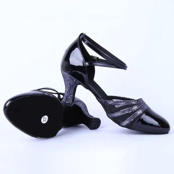 Women's Fashion Medium Heel Soft Sole Dance Shoes 04960715C