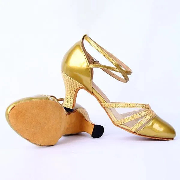 Women's Fashion Medium Heel Soft Sole Dance Shoes 04960715C