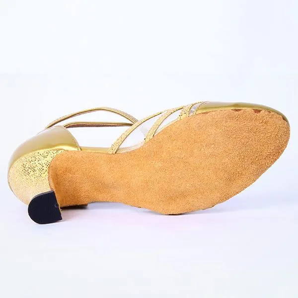 Women's Fashion Medium Heel Soft Sole Dance Shoes 04960715C