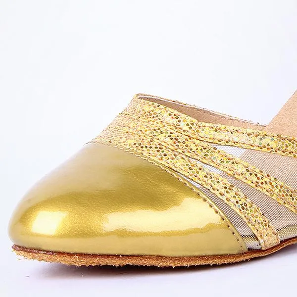 Women's Fashion Medium Heel Soft Sole Dance Shoes 04960715C