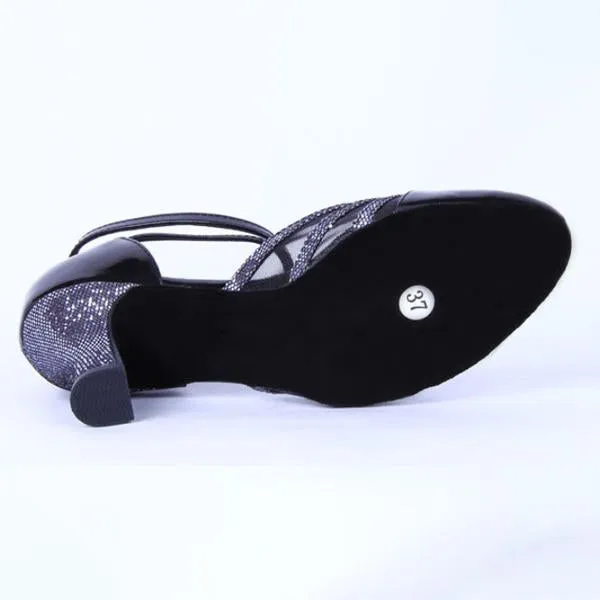 Women's Fashion Medium Heel Soft Sole Dance Shoes 04960715C