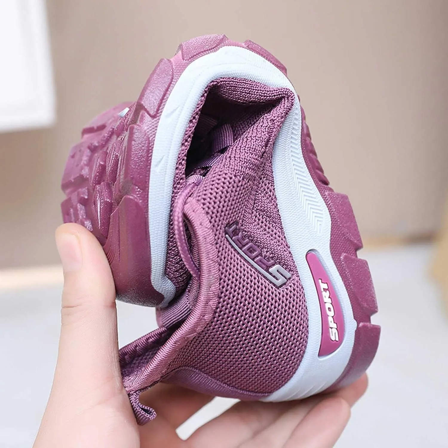 Women's Fashion Pure Color Cloth Casual Sports Shoes Breathable Non Slip Casual Shoes Neoprene Swim