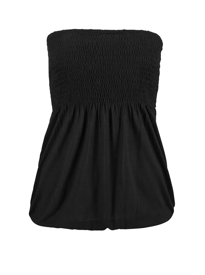 Women's Sexy Fashion Off-the-shoulder Short Tube Top Tank Top