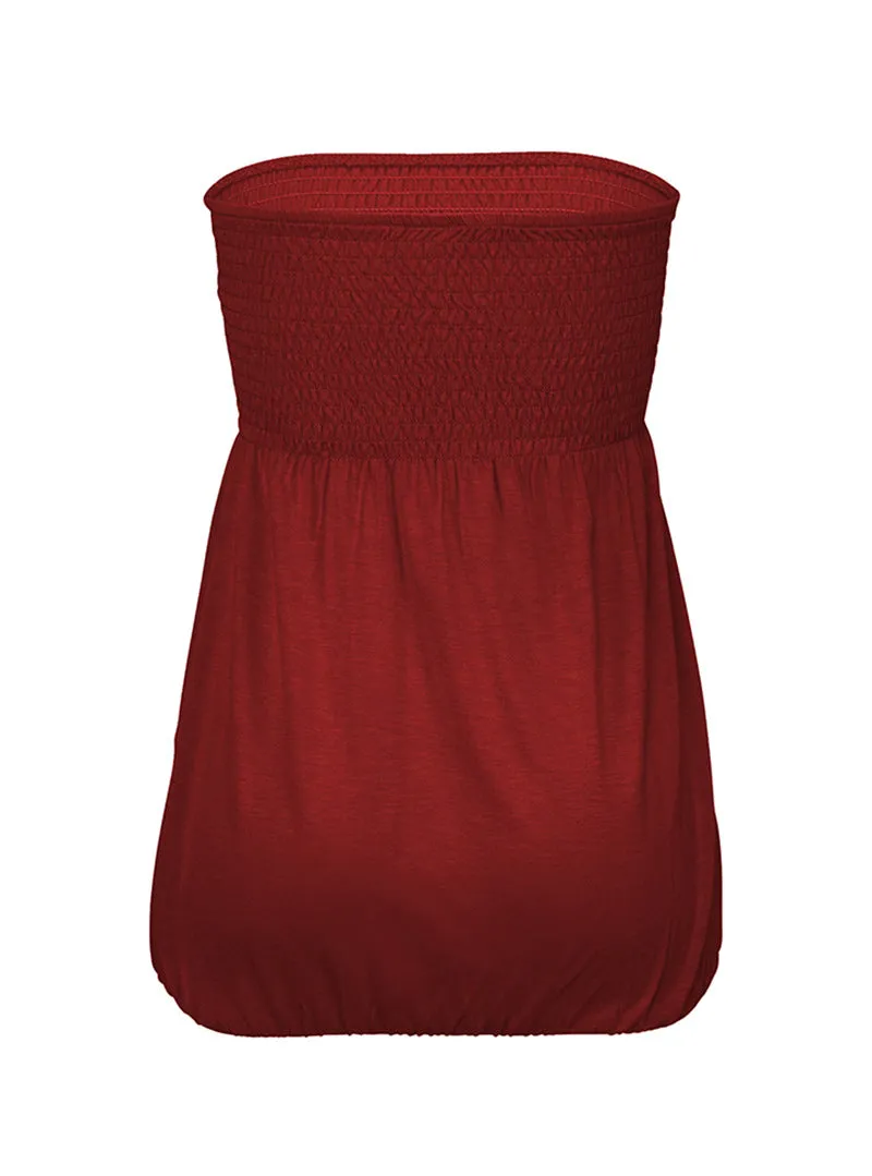 Women's Sexy Fashion Off-the-shoulder Short Tube Top Tank Top