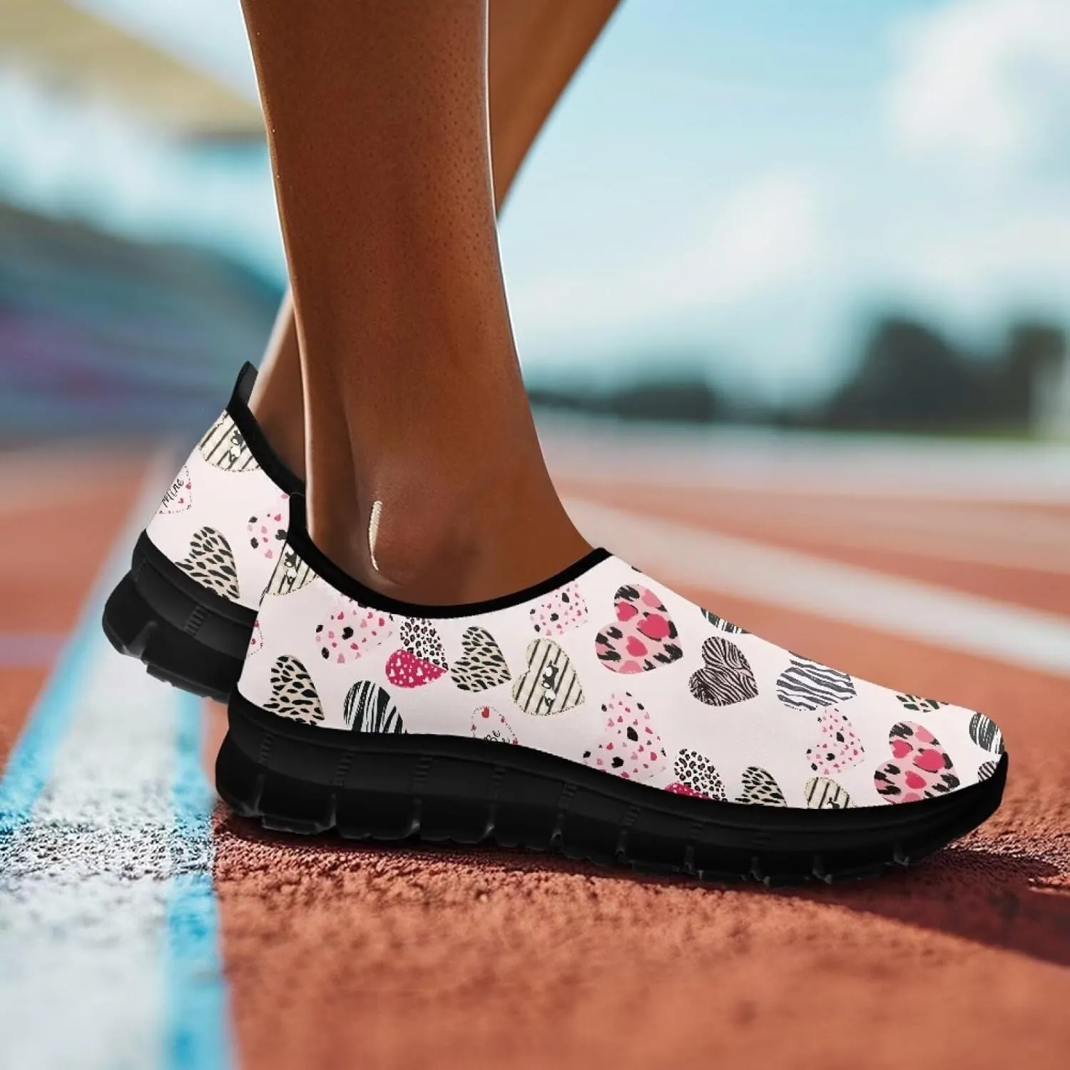 Women's Slip On Loafers Soft-Soled Casual Walking Shoe Lightweight Non Slip Outdoor Sports Running Sneakers US 5.5-11.5