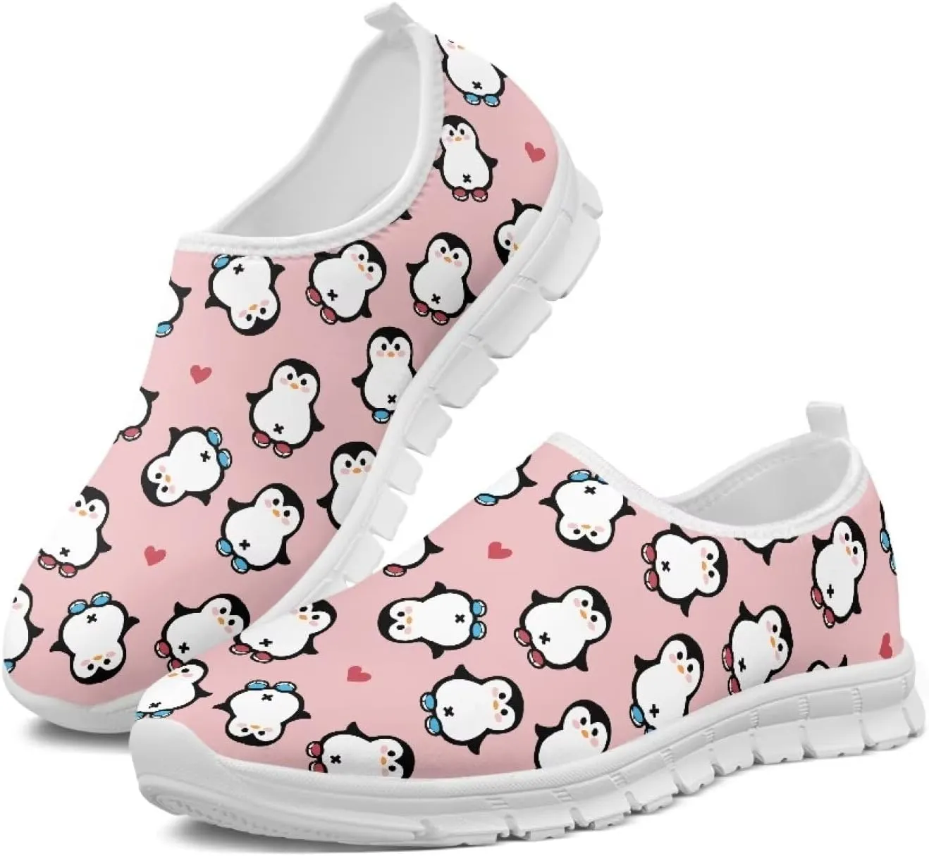 Women's Slip-on Sneakers Low Cut Casual Walking Shoes Loafers Animal Pattern Comfort Soft Sports Running Flat Shoes