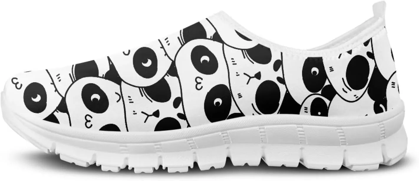 Women's Slip-on Sneakers Low Cut Casual Walking Shoes Loafers Animal Pattern Comfort Soft Sports Running Flat Shoes