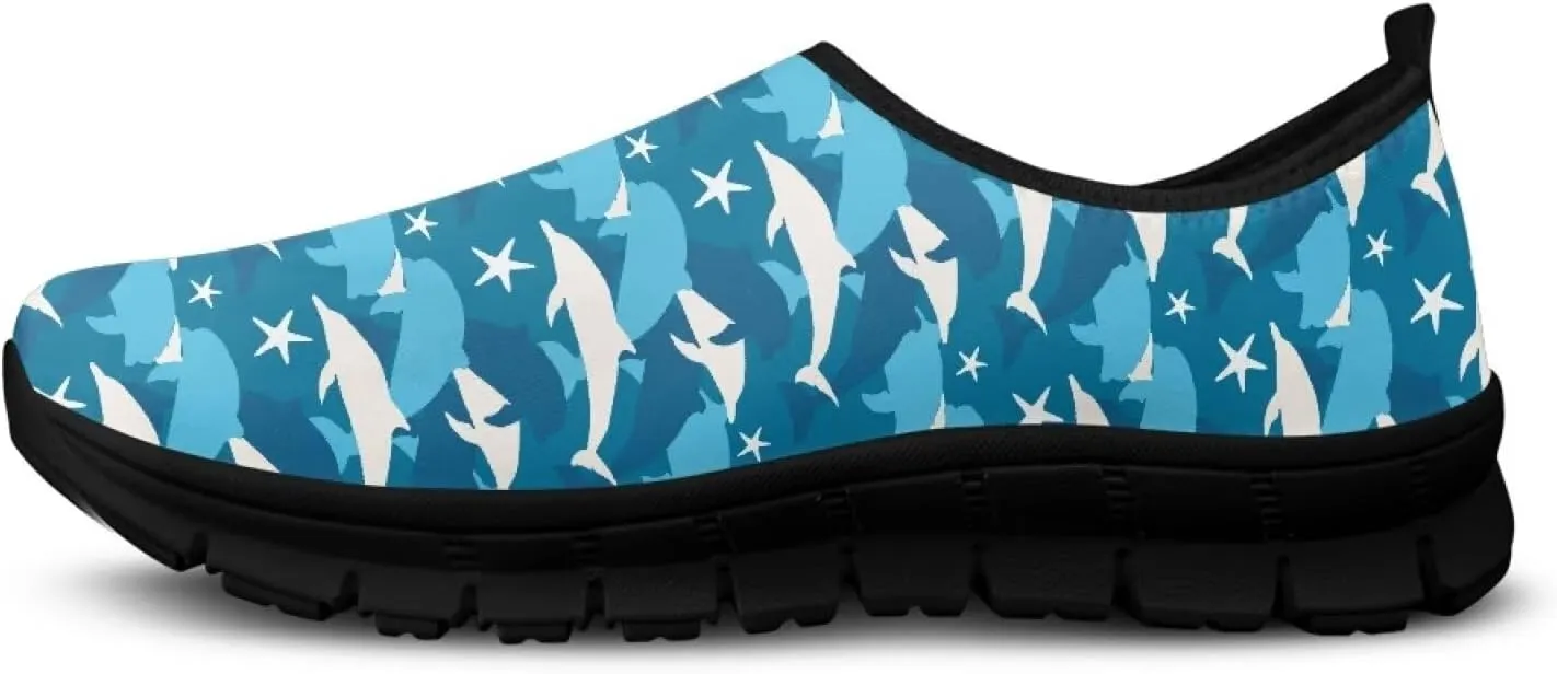 Women's Slip On Sneakers Low-Cut Casual Walking Shoes Loafers Animal Pattern Comfort Soft Sports Running Flat Shoes