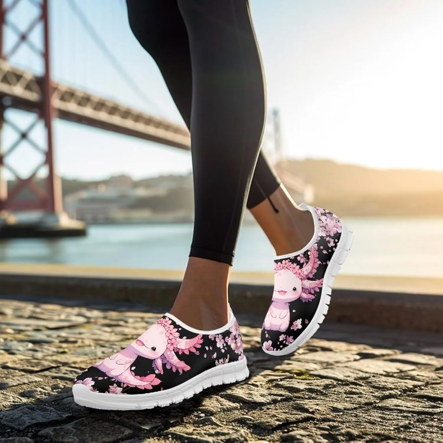Women's Slip-on Sneakers Low Cut Casual Walking Shoes Loafers Animal Pattern Comfort Soft Sports Running Flat Shoes
