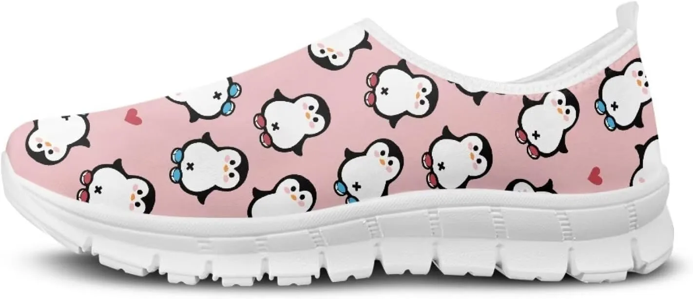 Women's Slip-on Sneakers Low Cut Casual Walking Shoes Loafers Animal Pattern Comfort Soft Sports Running Flat Shoes