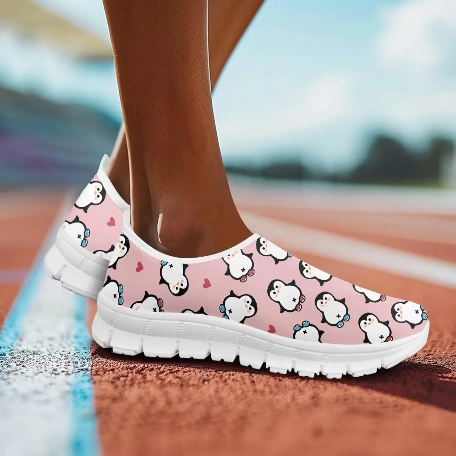 Women's Slip-on Sneakers Low Cut Casual Walking Shoes Loafers Animal Pattern Comfort Soft Sports Running Flat Shoes