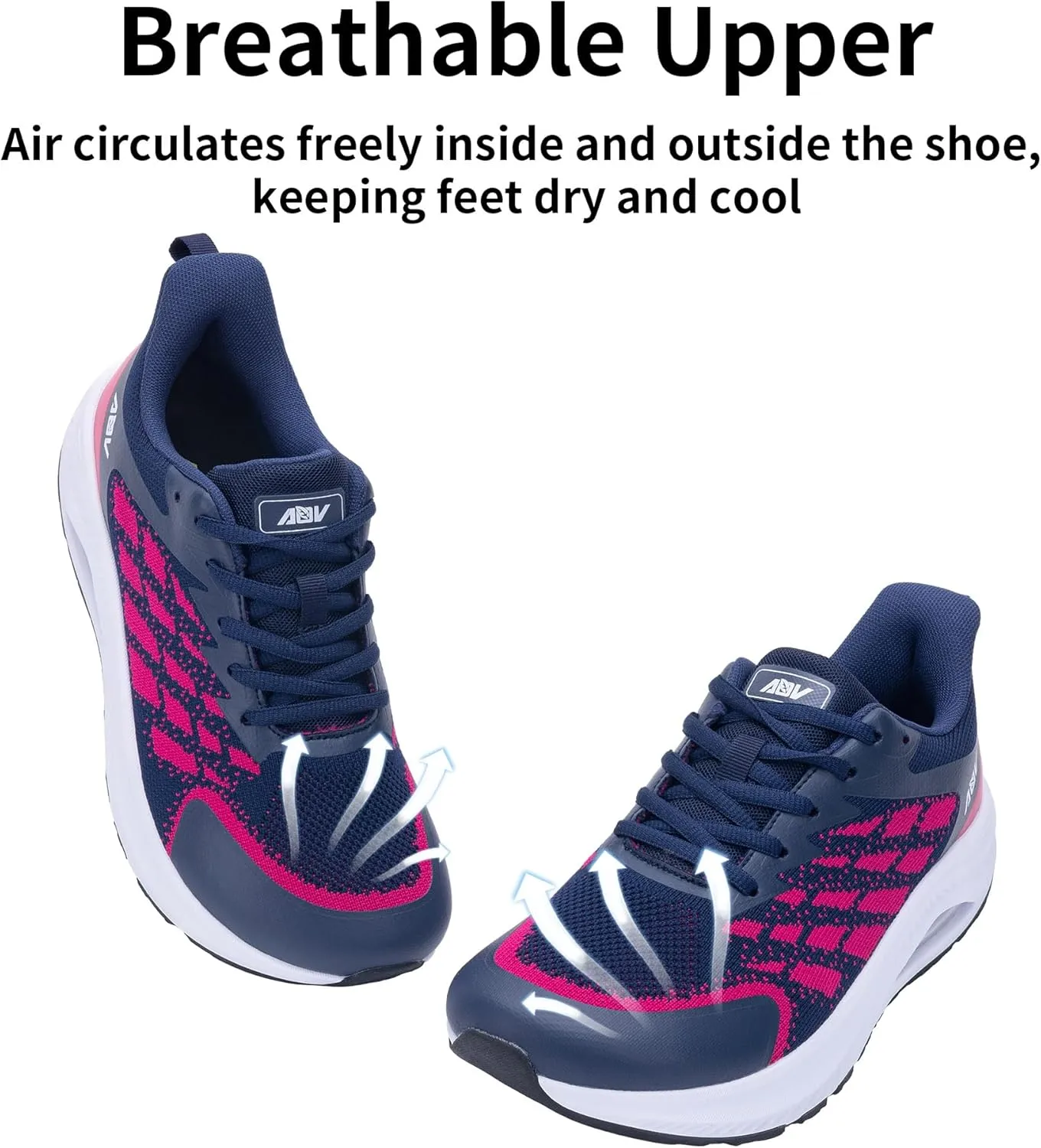 Womens Wide Toe Box Shoes with Arch Support Walking Shoes for Plantar Fasciitis Sneakers Orthotic Air Tennis Sneakers