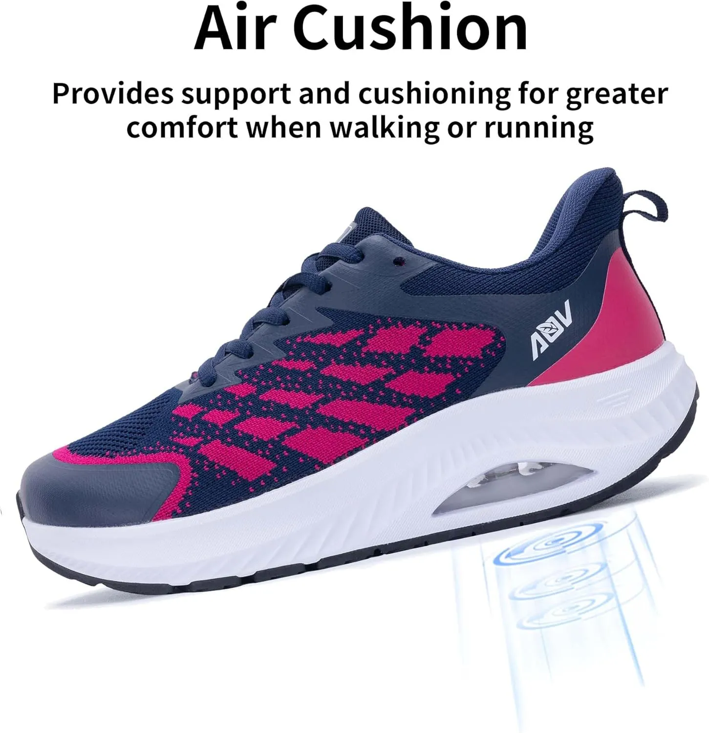Womens Wide Toe Box Shoes with Arch Support Walking Shoes for Plantar Fasciitis Sneakers Orthotic Air Tennis Sneakers