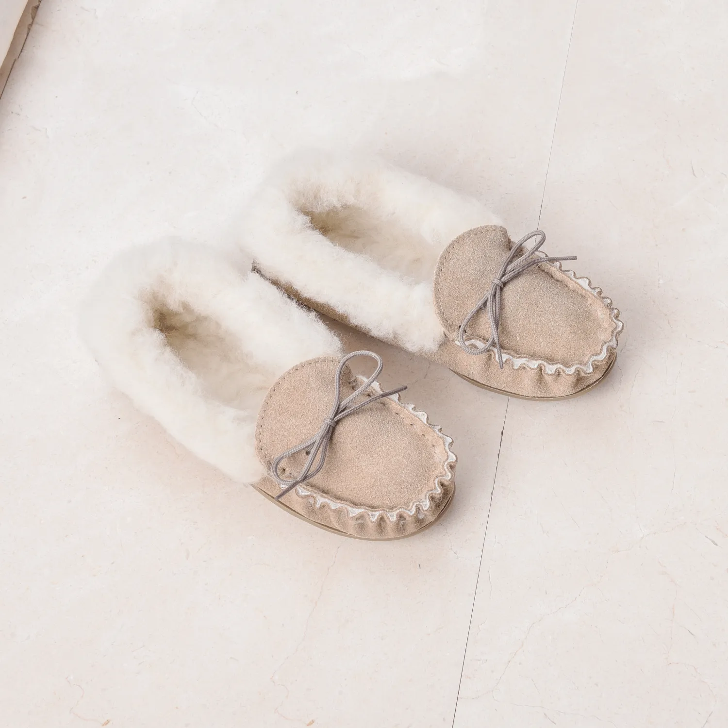 Womens Wool Lined Moccasin